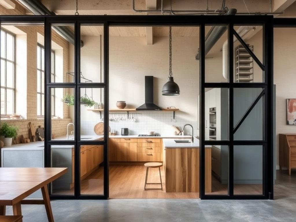 Verrière d'atelier — Loft réhabilité